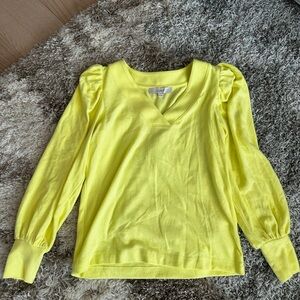 NWOT LOFT Lemon V-Neck Top